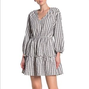 HEROES & DREAMERS – V-Neck Tiered Mini Dress